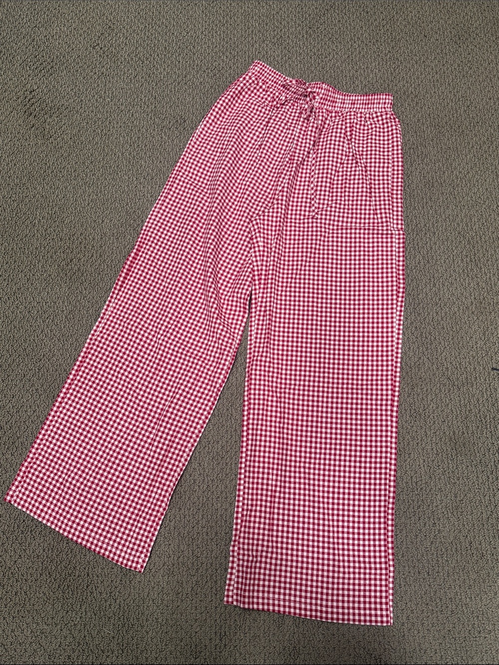 Trindy Clozet Boutique Red Gingham Wide-Leg Pants - Picture 9 of 10